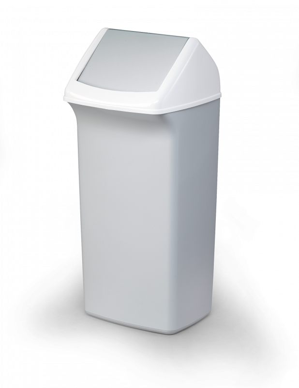 Durable Durabin affaldsspand kvadratisk 40 liter med flip låg grå