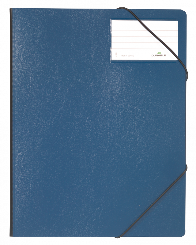 Durable elastikmappe med elastikholder A4 blå