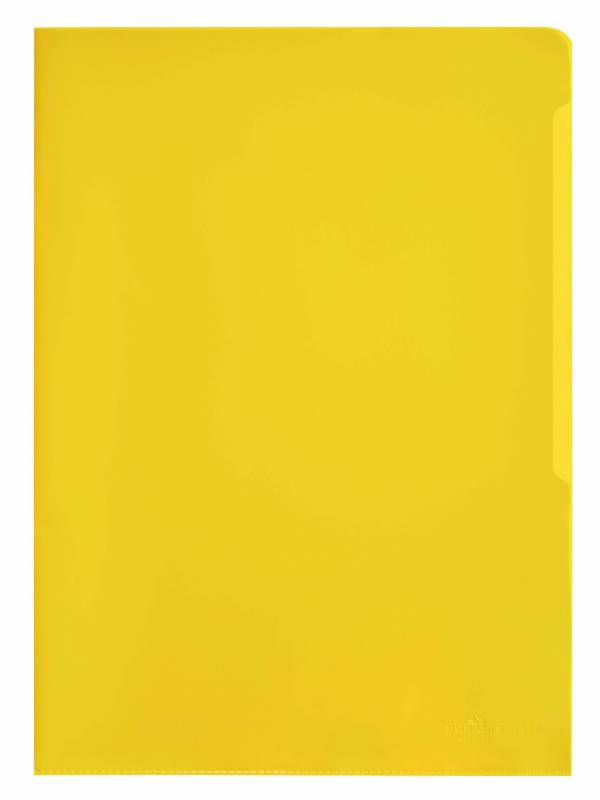 Durable plastomslag klar standard a4 pp pakke med 100 stk gul