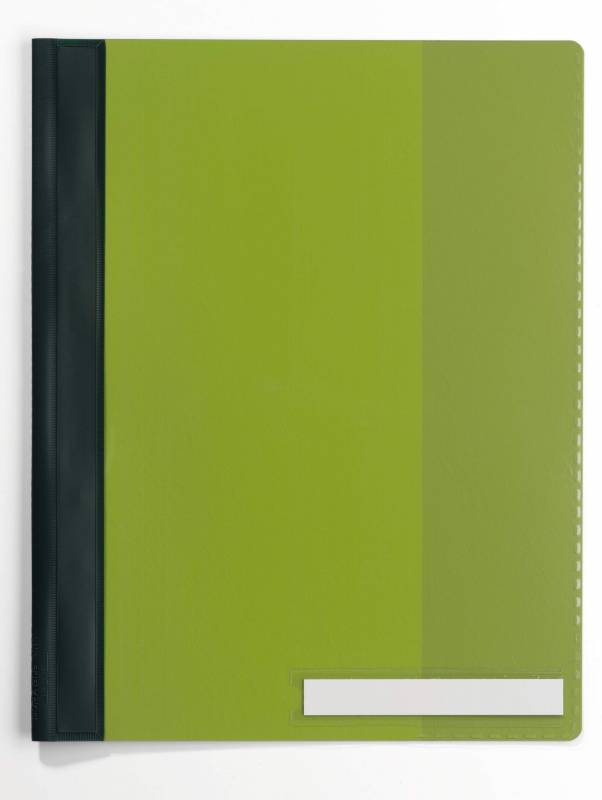 Durable tilbudsmappe A4+ med etiketlomme gr&oslash;n