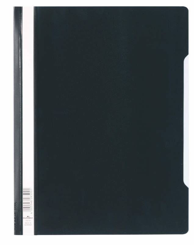 Durable A4 overst&oslash;rrelses tilbudsmappe klar forside sort