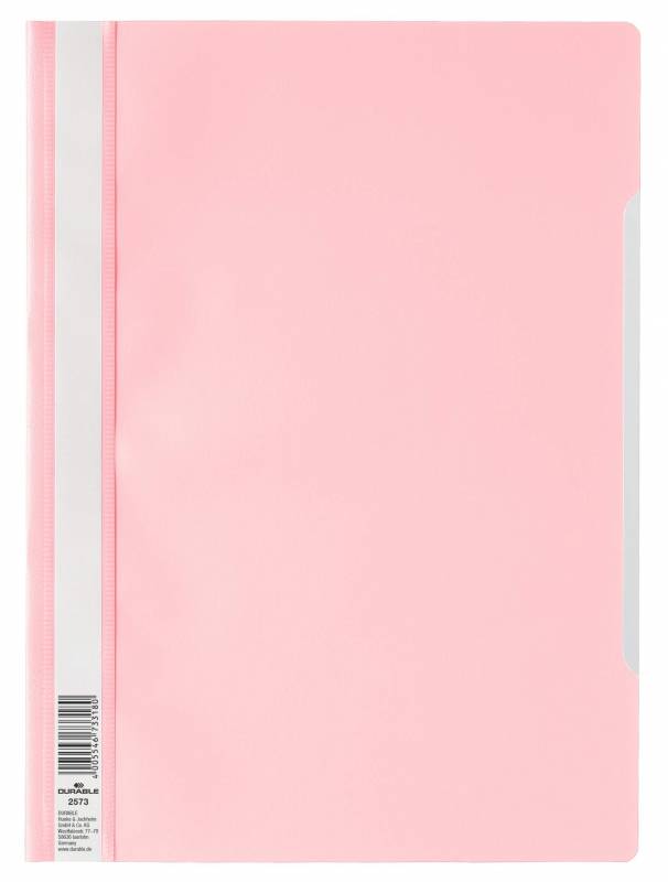 Durable tilbudsmappe A4 PP 310x227x1mm rosa