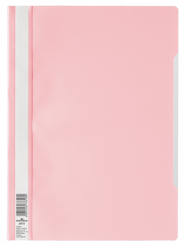 Durable tilbudsmappe A4 PP 310x227x1mm rosa