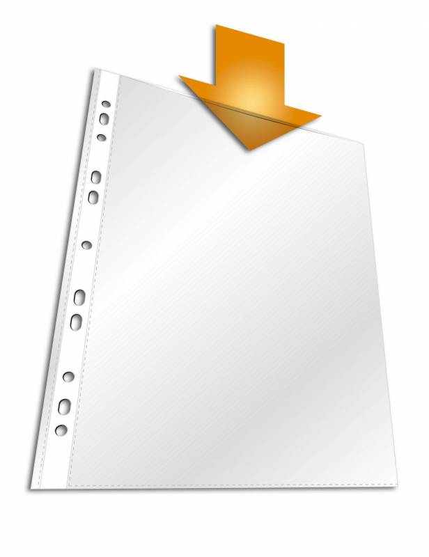 Durable plastlomme a4 Standard. 100 stk, klar