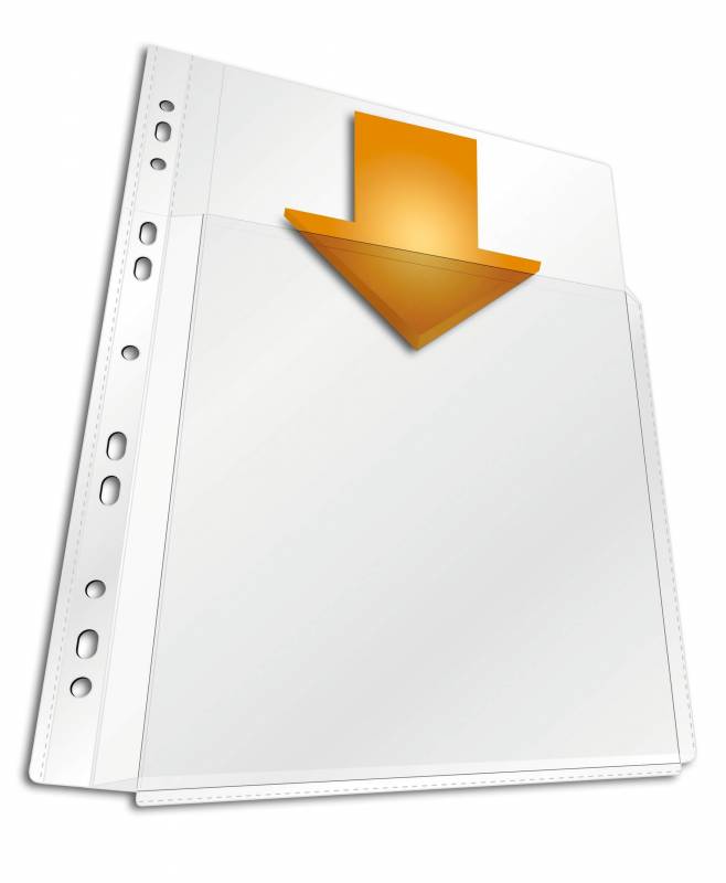 Durable kataloglomme a4 kapacitet op til 100 ark. klar, 5 stk