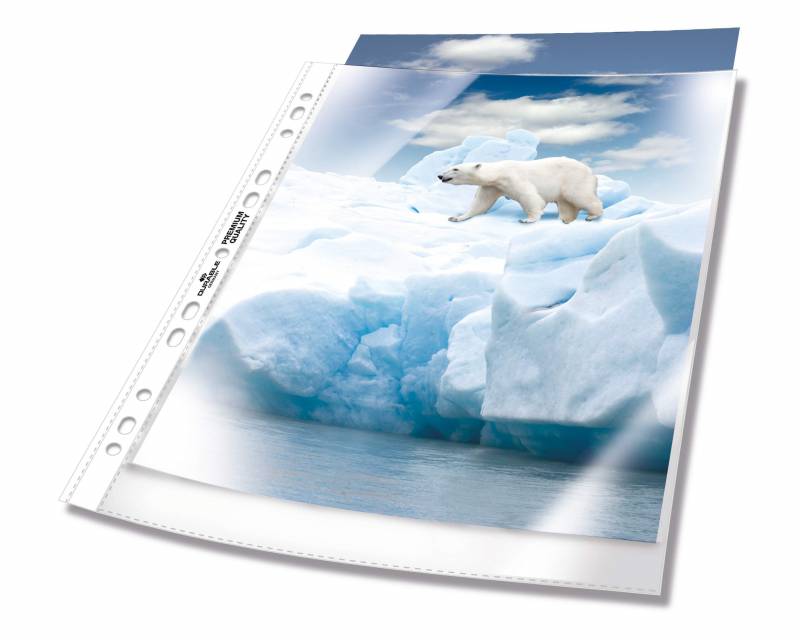 Durable plastlomme til ringbind premium A4 pp pose med 100 stk