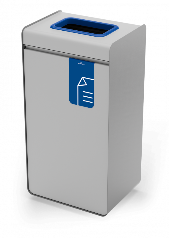 Durable affaldsbeholder durasort® 55 liter papir grå - til papir