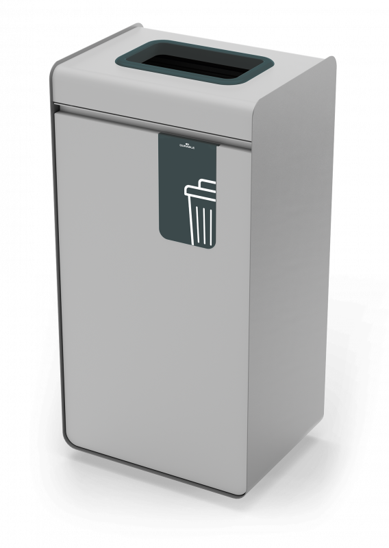 Durable affaldsbeholder durasort® 55 liter papir antrasitgrå - til restaffald