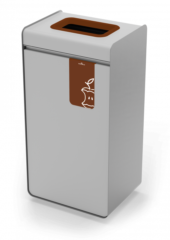 Durable affaldsbeholder durasort® 55 liter brun - til mad- & drikkekartoner/papiremballage