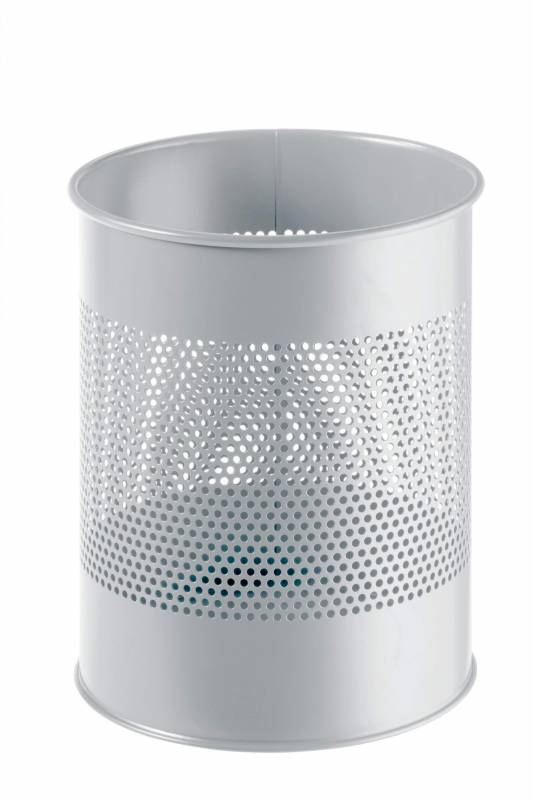 Durable papirkurv metal 15 liter 165mm rund gr&aring;
