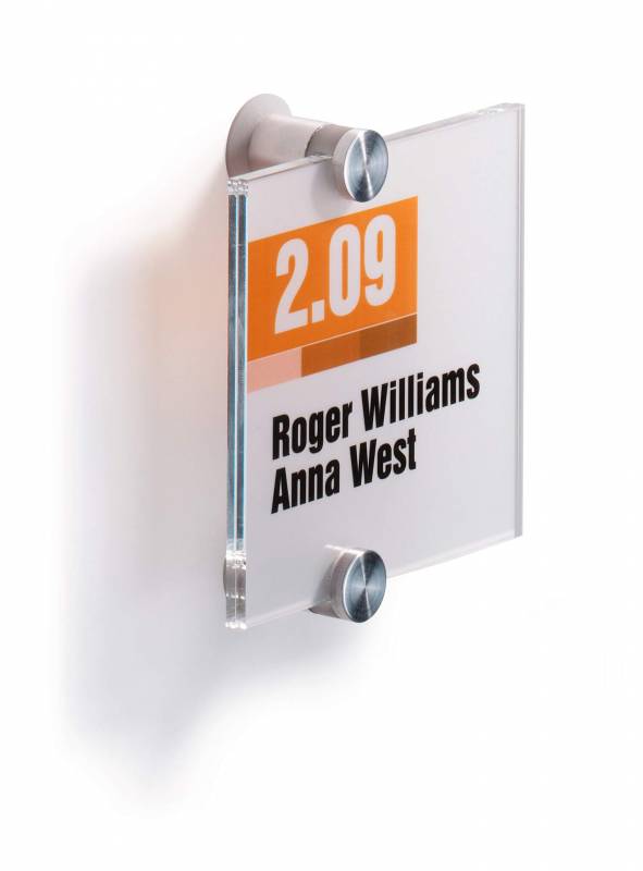 Durable Crystal sign 105x105mm klar