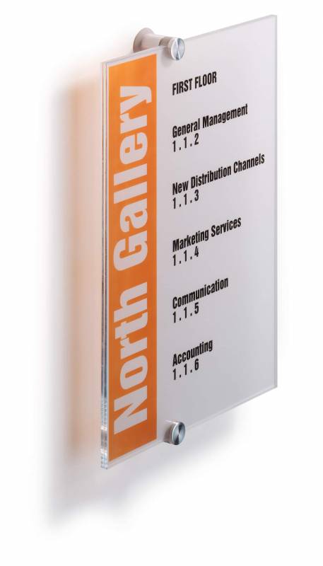 Durable Crystal sign 210x297mm a4 klar