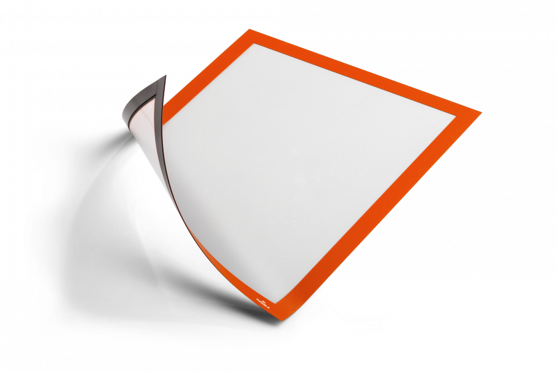 Durable Duraframe A4 magnetisk skilt med orange ramme
