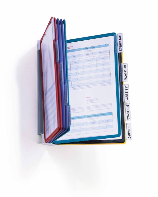 Durable Sherpa Vario v&aelig;gdisplay med 10 A4 lommer gr&aring;