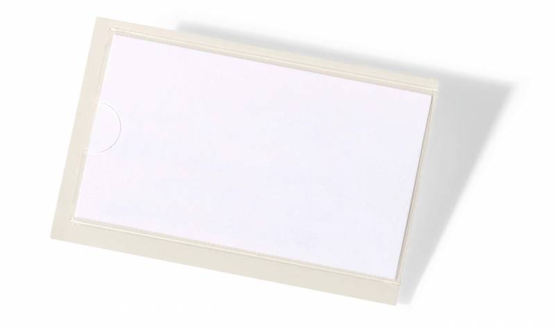 Durable Pocketfix&reg; 74x43 mm Selvkl&aelig;bende pp-lomme, 10 stk