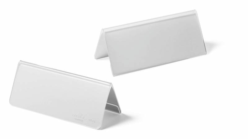 Durable bordskilteholder akryl 61x122mm klar, 10stk