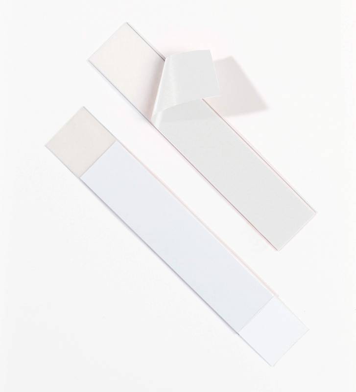 Durable Labelfix 200x40mm selvkl&aelig;bende etiketholdere med side&aring;bning