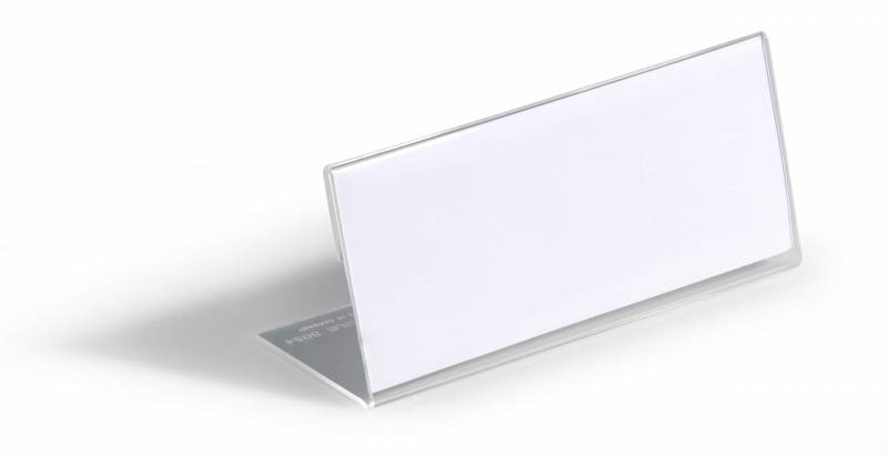 Durable bordskilteholder akryl 61x150mm klar, 10stk