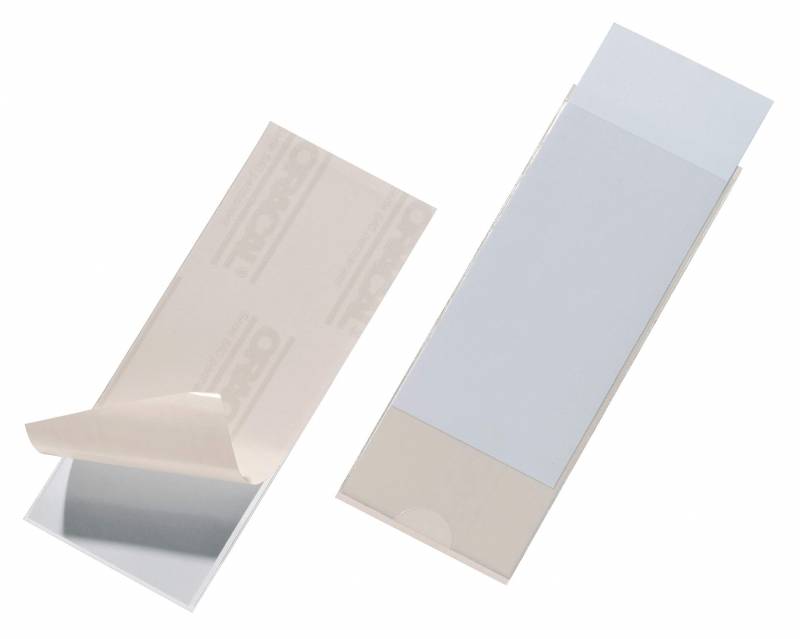 Durable Pocketfix&reg; 150x58 mm Selvkl&aelig;bende pp-lomme, 10 stk
