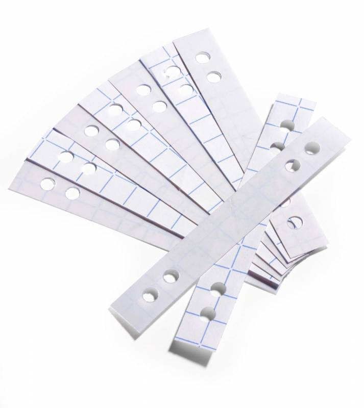 Durable hulforst&aelig;rkningsstrimler selvkl&aelig;bende til beskyttelse papiret