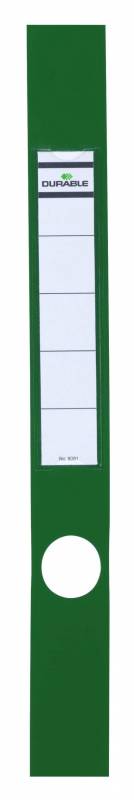 Durable selvkl&aelig;bende rygetiket til mapper ordofix&reg; 40x390mm, gr&oslash;n, 10 stk