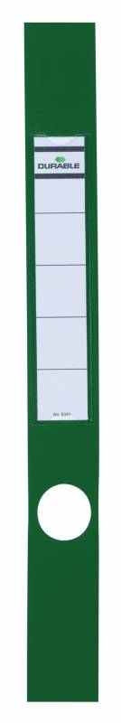 Durable selvklæbende rygetiket til mapper ordofix® 40x390mm, grøn, 10 stk