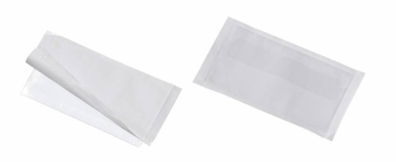 Durable Pocketfix&reg; plus Selvkl&aelig;bende pp-lomme med flap. 10 stk