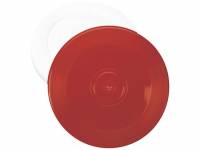 Frisbee i polyetenplast Diameter 22cm 2pak Hvid og Rød