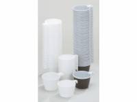 Kaffekop med hank i polystyrenplast 21cl hvid 