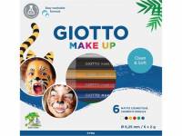 Giotto teatersminkepenne Make-up blyanter, med 6 farver