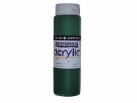 Akrylmaling hurtigtørrende vandbaseret 500 ml Mørkegrøn