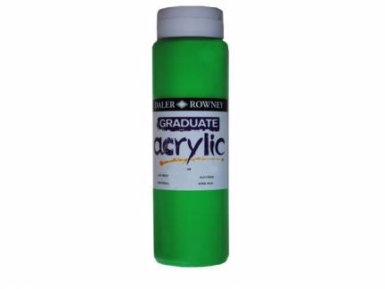 Akrylmaling hurtigtørrende vandbaseret 500 ml Grøn