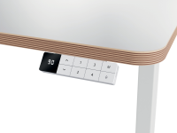 Leitz Ergo hvidt Professionelt Sidde-/st&aring;bord 120x70cm hvid