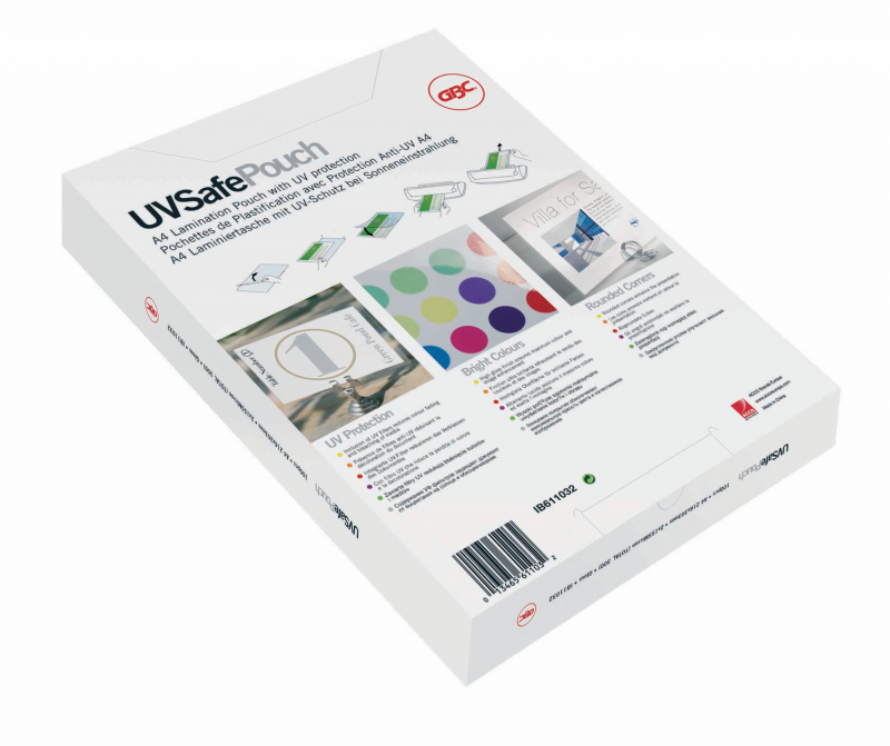GBC lamineringslommer til udend&oslash;rs brug 150mic A4 klar