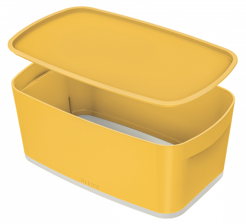 Leitz Cosy MyBox opbevaringsboks 318x128x191mm med l&aring;g gul