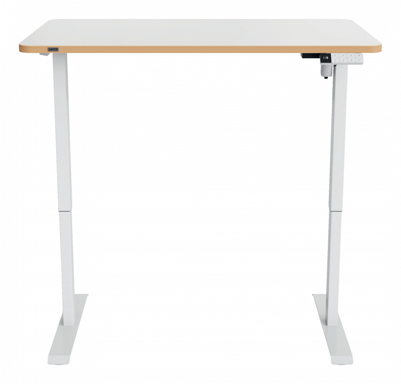 Leitz Ergo h&aelig;ve-s&aelig;nke ergonomisk skrivebord 120x70cm hvid