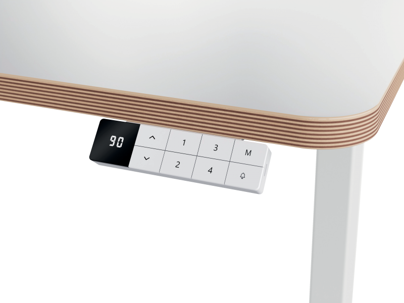 Leitz Ergo hvidt Professionelt Sidde-/st&aring;bord 120x70cm hvid