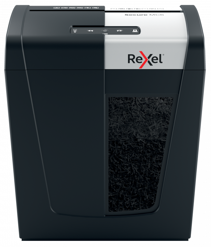 Rexel Secure MC6 kryds makuleringsmaskine P5 18 liter, 6 ark