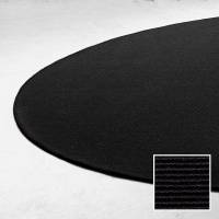 Sisal Boucle gulvt&aelig;ppe rundt &Oslash;120cm sort