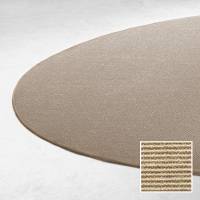 Sisal Boucle gulvt&aelig;ppe rundt &Oslash;140cm lys natur