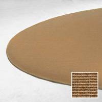 Sisal Boucle gulvt&aelig;ppe rundt &Oslash;160cm m&oslash;rk natur
