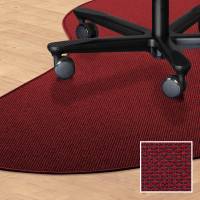 Tekstil stoleunderlag dr&aring;beformet 120x180cm r&oslash;d