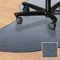 Tekstil stoleunderlag dr&aring;beformet 150x200cm turkis