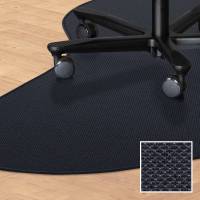 Tekstil stoleunderlag dr&aring;beformet 120x180cm m&oslash;rkebl&aring;