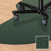 Tekstil stoleunderlag dr&aring;beformet 120x180cm gr&oslash;n