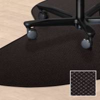 Tekstil stoleunderlag dr&aring;beformet 120x180cm sort