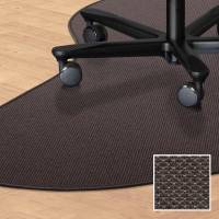 Tekstil stoleunderlag dr&aring;beformet 120x180cm brun