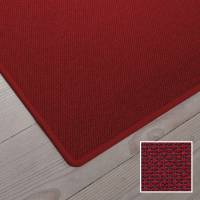 Tekstil stoleunderlag 90x120cm fladv&aelig;vet r&oslash;d