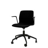 Reflect ergonomisk elevstol med s&aelig;depolster og arml&aelig;n sort