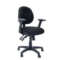 Kangaroo kontorstol med arml&aelig;n sort